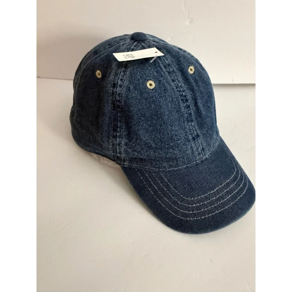 Gap Kids Blue Denim Baseball Cap Hat Adjustable S/M NWT 820348-00-1